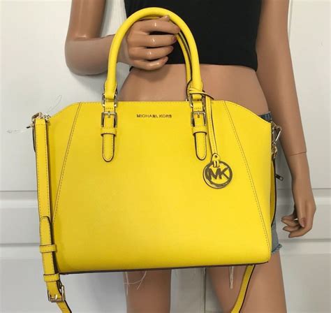 yellow and tan michael kors purse|michael kors purses clearance yellow.